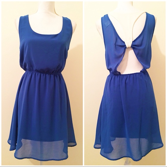 Anthropologie Dresses & Skirts - Anthropologie blue sheer popover dress